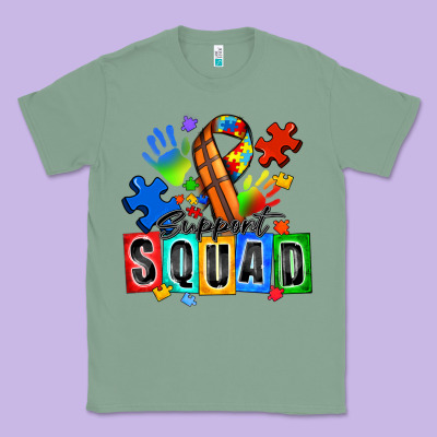Basketball Support Squad Autism Classic Tee Designed By Zillion Design Studio