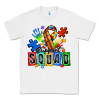 White basketball support squad autism Classic Tee - Zillion Design Studio