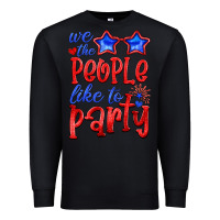 Black we people like the party Premium Sweatshirt - HRA Design Shop
