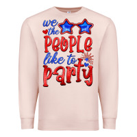 Pale Pink we people like the party Premium Sweatshirt - HRA Design Shop