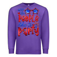 Purple we people like the party Premium Sweatshirt - HRA Design Shop