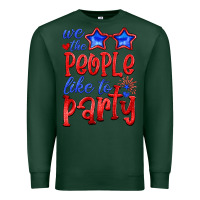 Sports Green we people like the party Premium Sweatshirt - HRA Design Shop