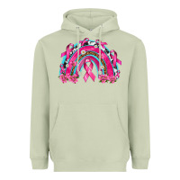 Matcha Breast Cancer Rainbow Heavyweight Hoodie - texasbilliewilder