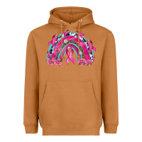 Meerkat Breast Cancer Rainbow Heavyweight Hoodie - texasbilliewilder