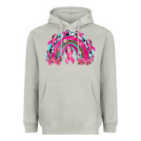 Moon Dust Breast Cancer Rainbow Heavyweight Hoodie - texasbilliewilder