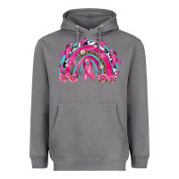 Storm Breast Cancer Rainbow Heavyweight Hoodie - texasbilliewilder
