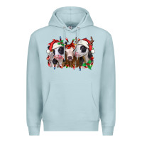 Blue Mist funny christmas heifers Premium Hoodie - Jasminsmagicworld