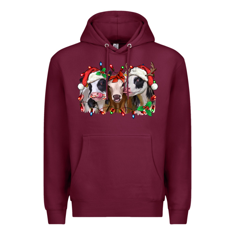 Funny Christmas Heifers Premium Hoodie by Jasminsmagicworld | Teevron