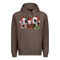 Coffee funny christmas heifers Premium Hoodie - Jasminsmagicworld