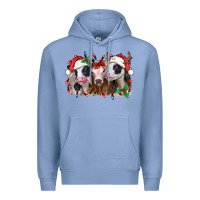 Colony Blue funny christmas heifers Premium Hoodie - Jasminsmagicworld