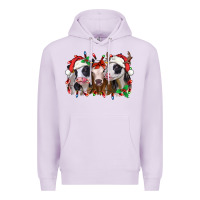 Lilac funny christmas heifers Premium Hoodie - Jasminsmagicworld