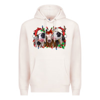 Pale Pink funny christmas heifers Premium Hoodie - Jasminsmagicworld