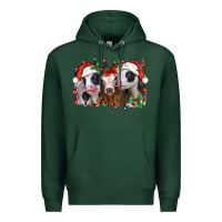 Sports Green funny christmas heifers Premium Hoodie - Jasminsmagicworld