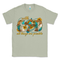 Matcha with god all things are possible with cross Classic Tee - texasbilliewilder