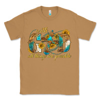 Toasted Coconut with god all things are possible with cross Classic Tee - texasbilliewilder