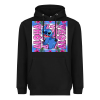 Black aloha stitch Heavyweight Hoodie - Zillion Design Studio