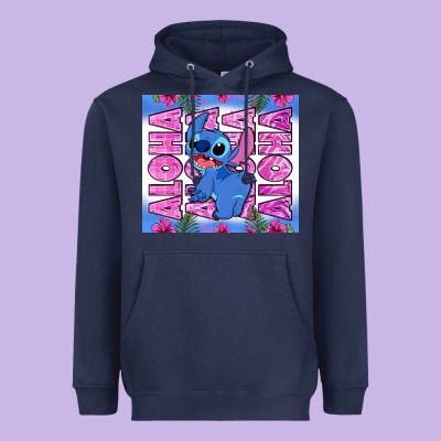 Aloha Stitch Heavyweight Hoodie Designed By Zillion Design Studio