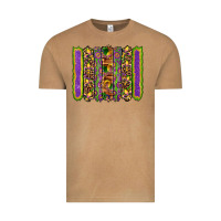 Vintage Camel mardi gras fleur de lis mask leopard glitter  brushstrokes Vintage Tee - Artiststas