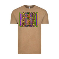 Vintage Coffee mardi gras fleur de lis mask leopard glitter  brushstrokes Vintage Tee - Artiststas