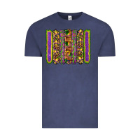 Vintage Denim mardi gras fleur de lis mask leopard glitter  brushstrokes Vintage Tee - Artiststas