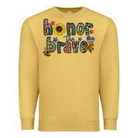 Antique Gold honor the brave Premium Sweatshirt - CowhideDigitalArt