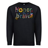 Black honor the brave Premium Sweatshirt - CowhideDigitalArt