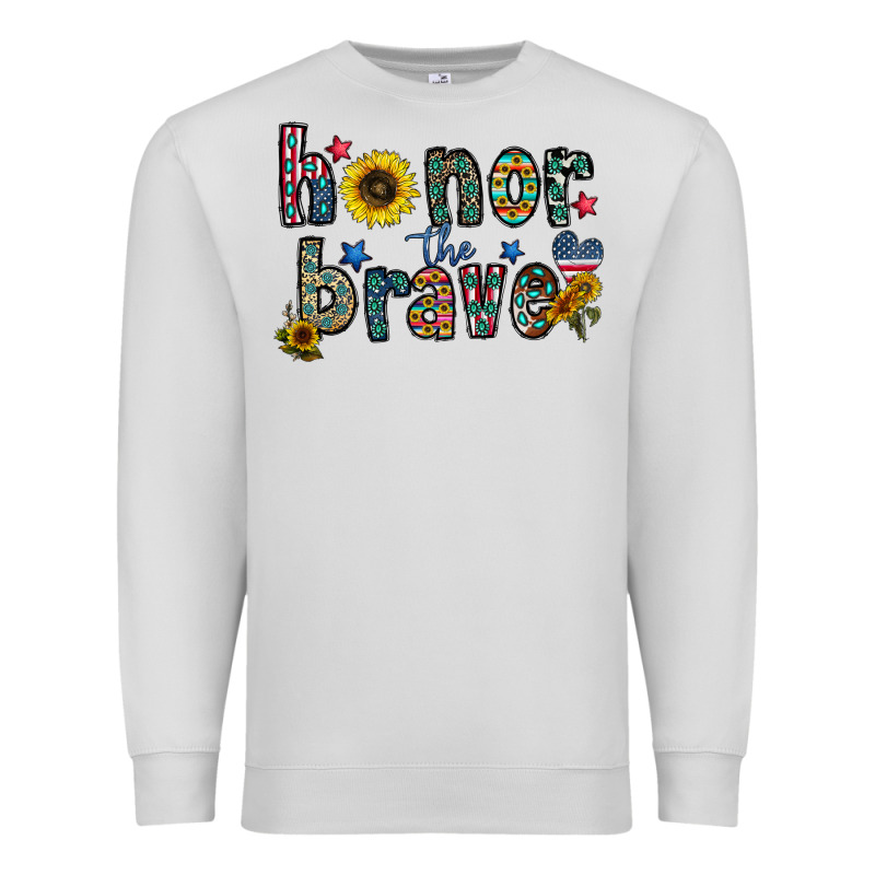 Honor The Brave Premium Sweatshirt by CowhideDigitalArt | Teevron