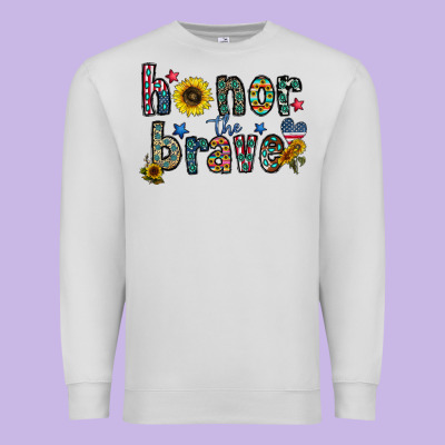 Honor The Brave Premium Sweatshirt Designed By Cowhidedigitalart
