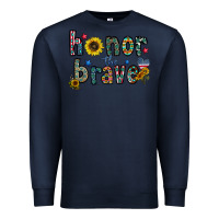 Navy honor the brave Premium Sweatshirt - CowhideDigitalArt
