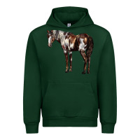 Forest Green Mustang Horse Urban Hoodie - LillyAllenDesigns