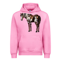 Fuchsia Pink Mustang Horse Urban Hoodie - LillyAllenDesigns