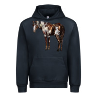 Navy Mustang Horse Urban Hoodie - LillyAllenDesigns