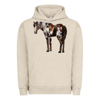 Pigment French Oak Mustang Horse Urban Hoodie - LillyAllenDesigns