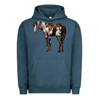 Pigment Midnight Navy Mustang Horse Urban Hoodie - LillyAllenDesigns