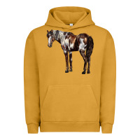 Pigment Peanut Butter Mustang Horse Urban Hoodie - LillyAllenDesigns