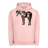 Pigment Salmon Mustang Horse Urban Hoodie - LillyAllenDesigns