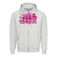 Dove Grey breast cancer warrior Zipper Hoodie - RanaPortraitStore