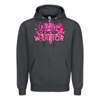 Smoke breast cancer warrior Zipper Hoodie - RanaPortraitStore