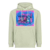 Matcha touch me and i will bite you stitch Heavyweight Hoodie - Zillion Design Studio