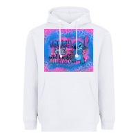 White touch me and i will bite you stitch Heavyweight Hoodie - Zillion Design Studio