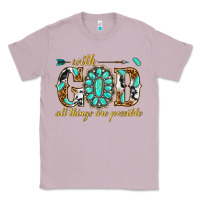 Lilac with god all things are possible with gemstone Classic Tee - texasbilliewilder