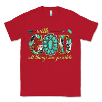 Red with god all things are possible with gemstone Classic Tee - texasbilliewilder