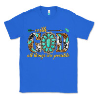 True Royal with god all things are possible with gemstone Classic Tee - texasbilliewilder