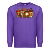 Purple lawyer coffee drink Premium Sweatshirt - RacoonDesign