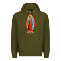 Army Green our new lady of guadalupe Premium Hoodie - BarkalooDesign