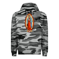 Slate Camo our new lady of guadalupe Premium Hoodie - BarkalooDesign