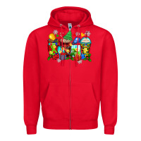 Red autism christmas coffee cups Zipper Hoodie - Zillion Design Studio