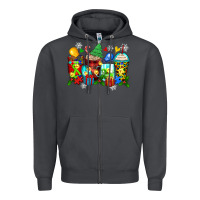 Smoke autism christmas coffee cups Zipper Hoodie - Zillion Design Studio