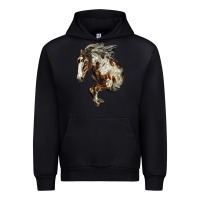 Black Mustang Horse Urban Hoodie - LillyAllenDesigns