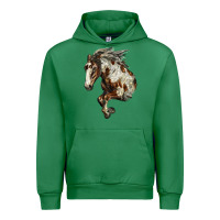 Emerald Mustang Horse Urban Hoodie - LillyAllenDesigns